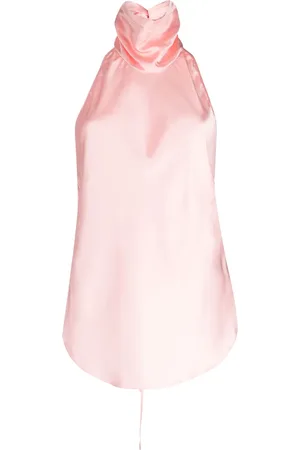 MATÉRIEL by Aleksandre Akhalkatsishvili Halterneck satin top
