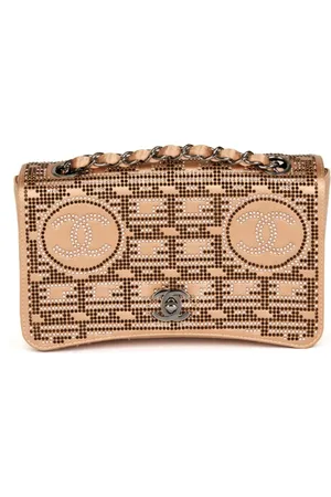 CHANEL 2002 rhinestone-embellished shoulder bag