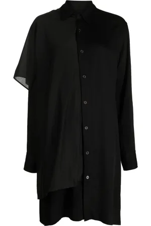 YOHJI YAMAMOTO Satin stole shirtdress