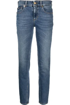 Roberto Cavalli Low-rise stretch-cotton skinny jeans
