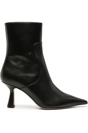 Aeyde Zuri 75mm leather ankle boots