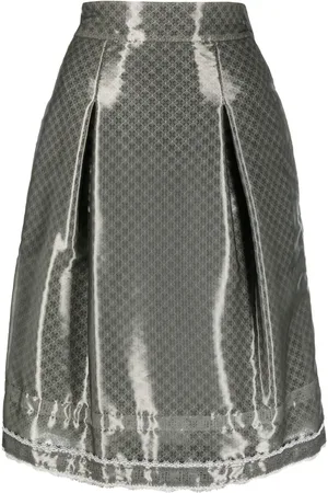 CHANEL 2009 lace-trimmed miniskirt