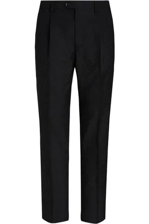 Etro Paisley-jacquard straigh-leg trousers
