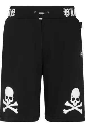 Philipp Plein Skull-print track shorts