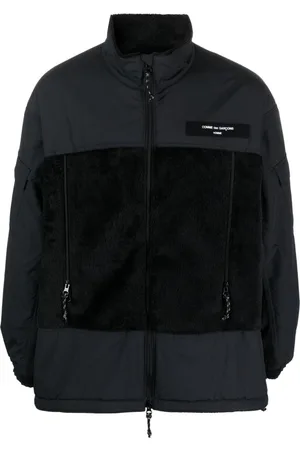 Comme des Garçons Sherpa logo-patch jacket