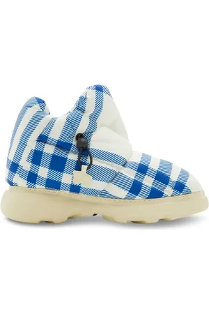 Burberry Checked drawstring padded boots