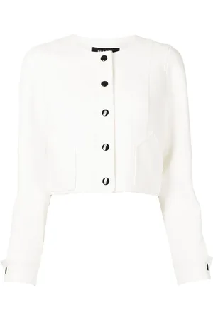 Paule Ka Collarless cropped jacket