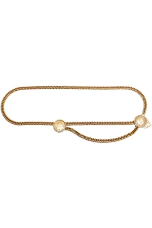 CHANEL 1980s medallion chain-link belt
