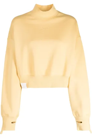 Izzue Logo-embroidered cropped sweatshirt