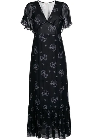 LOVESHACKFANCY Kover bow-print maxi dress