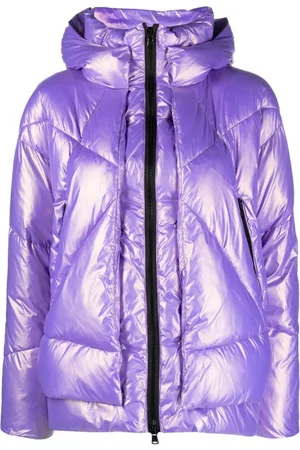 Canadian Club Eugenie iridescent-effect quilted hooded jacket