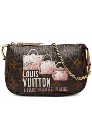 Louis Vuitton Multi Color White Small Mini Evening Clutch Wristlet Pochette  Bag For Sale at 1stDibs