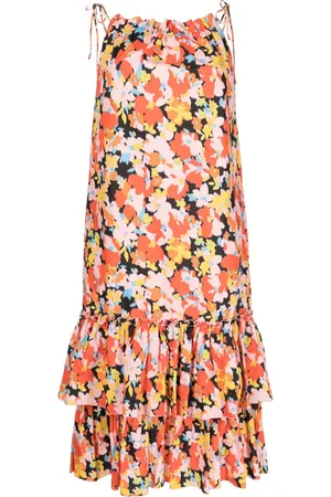 Plan C Floral-print cotton dress