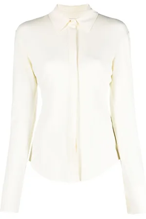 The Attico Elton logo-embroidery shirt