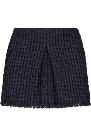 Dsquared2 Tweed frayed-hem miniskirt