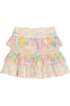 Marlo Amalia floral-print tiered skirt