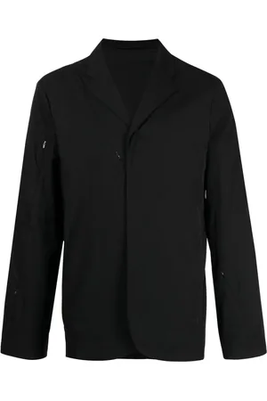 Post Archive Faction PAF Zip-detail notched-collar shirt jacket