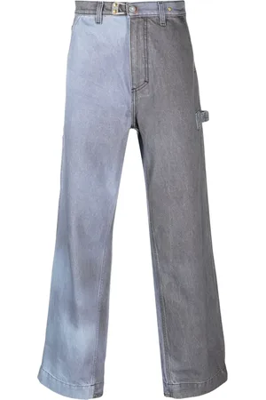 Objects IV Life Two-tone wide-leg jeans