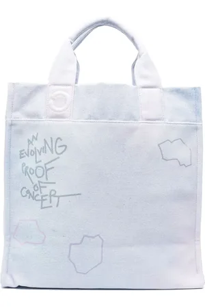 Objects IV Life Slogan-print cotton tote bag