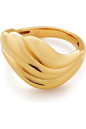 Monica Vinader Swirl chunky band ring
