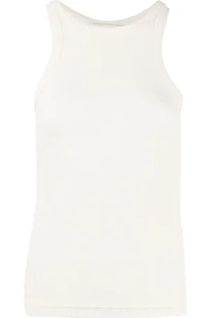 GOODIOUS Sleeveless cloqué tank top