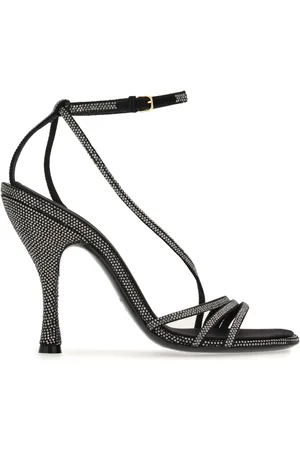 Salvatore Ferragamo 105mm crystal-embellished leather sandals