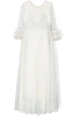 Manuela Macías Scarlette empire-line tulle dress