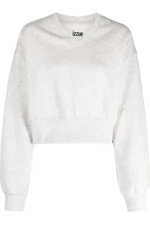 Izzue Rhinestone-embellished V-neck sweatshirt