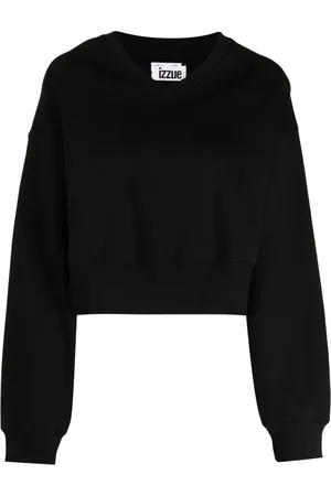 Izzue Rhinestone-embellished jersey sweatshirt