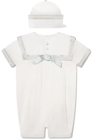 Sarah Louise Bow-detail silk romper