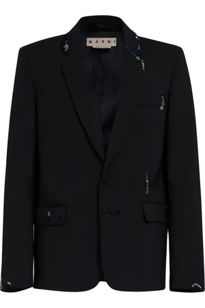 Marni Embroidered virgin wool blazer