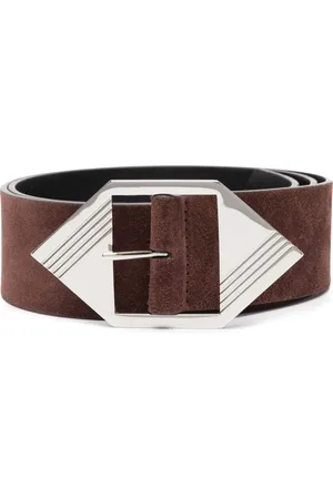 The Attico Buckle-fastening suede belt