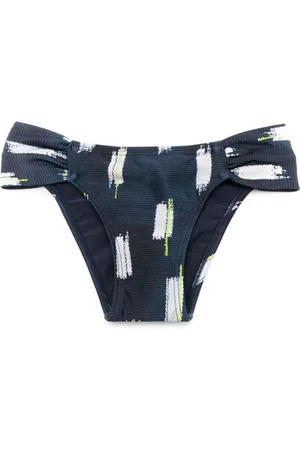 Lenny Niemeyer Abstract-print draped bikini bottoms