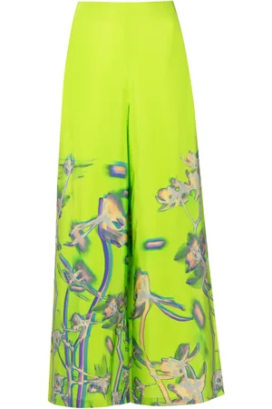 Lenny Niemeyer Dandelion-print silk palazzo pants