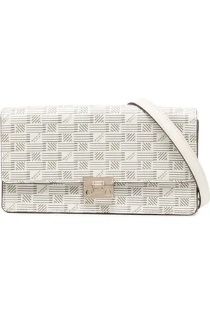 MOREAU Gigi monogram-pattern leather shoulder bag