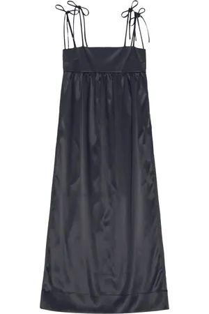 Ganni Sleeveless satin maxi dress