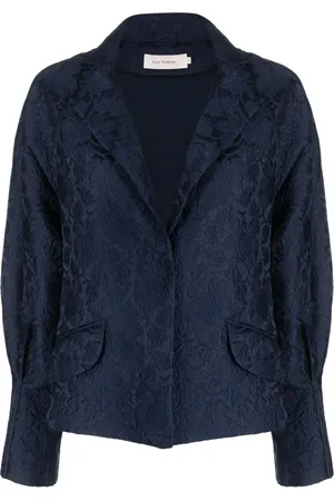 Silvia Tcherassi Sorrento jacquard single-breasted blazer