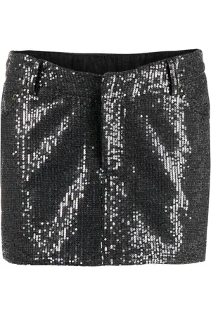 ROTATE Sequin twill mini skirt