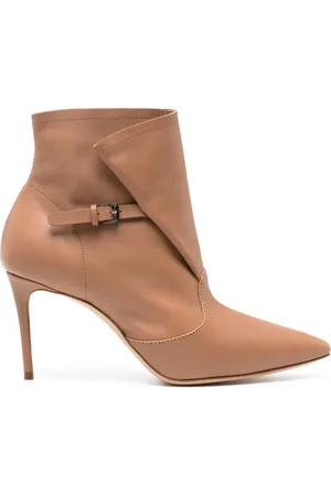 Casadei 85mm Julia Kate leather ankle boots
