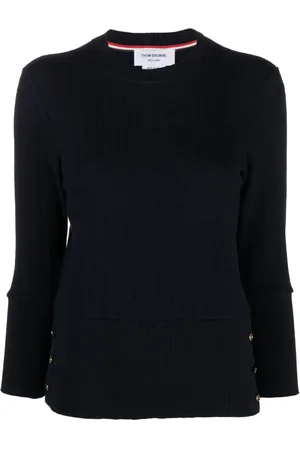 Thom Browne Chevron-knit virgin-wool sweater