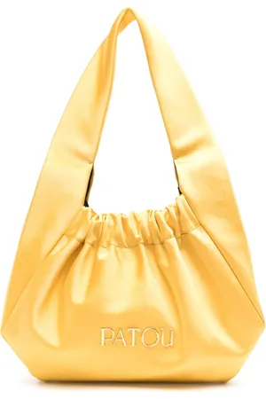 Patou Le Biscuit satin tote bag
