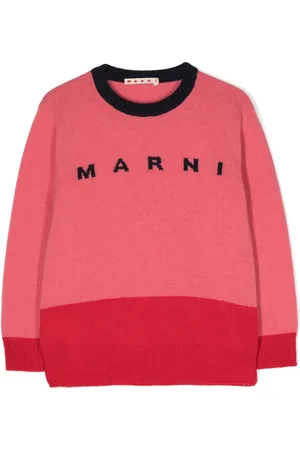 Marni Logo intarsia-knit jumper