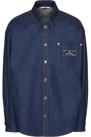 Mens Denim Shirt 100% Cotton Pocket Long Sleeve Casual Button Down Shirt  Top | eBay