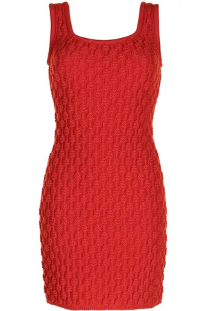 PORTS 1961 Sleeveless 3D-knit minidress