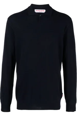 Orlebar Brown Bruno longsleeved cashmere polo shirt