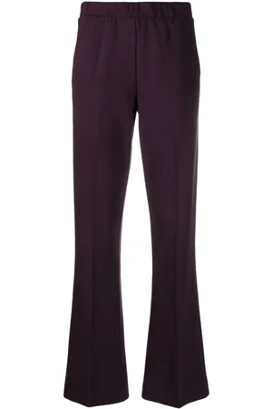 LE TRICOT PERUGIA Elasticated-waistband flared trousers