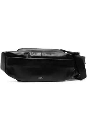 JUUN.J Logo-lettering leather shoulder bag
