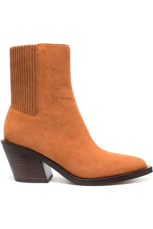 Orange 2025 tan boots