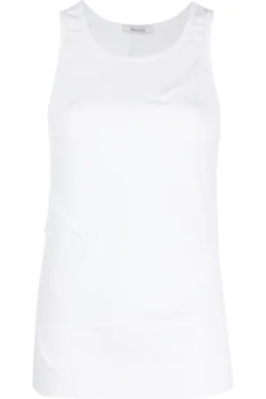 Gauchere Round-neck sleeveless tank top