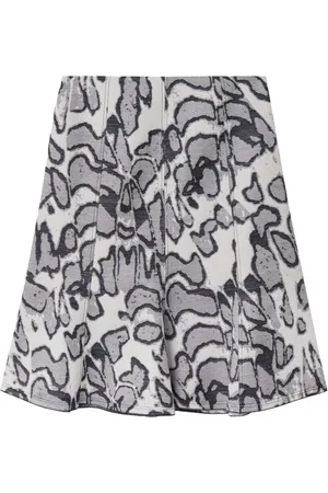 Stella McCartney Abstract Moth jacquard skirt
